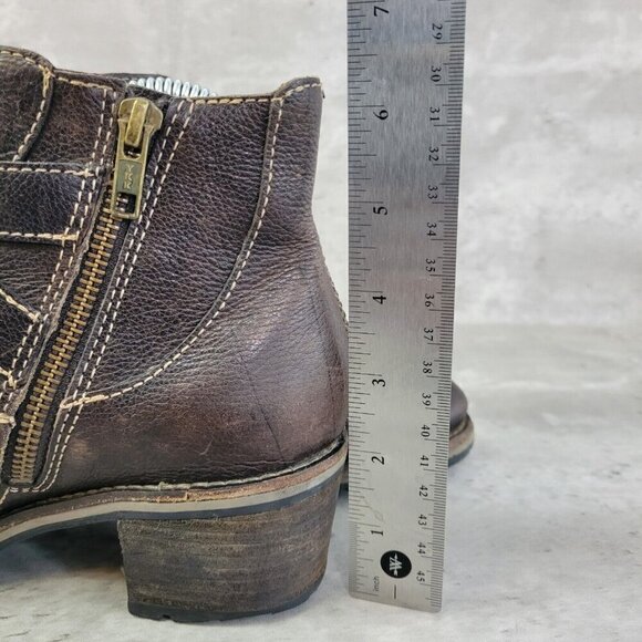 LL Bean Bootie Womens 6.5 Brown Double Buckle - Picture 8 of 13